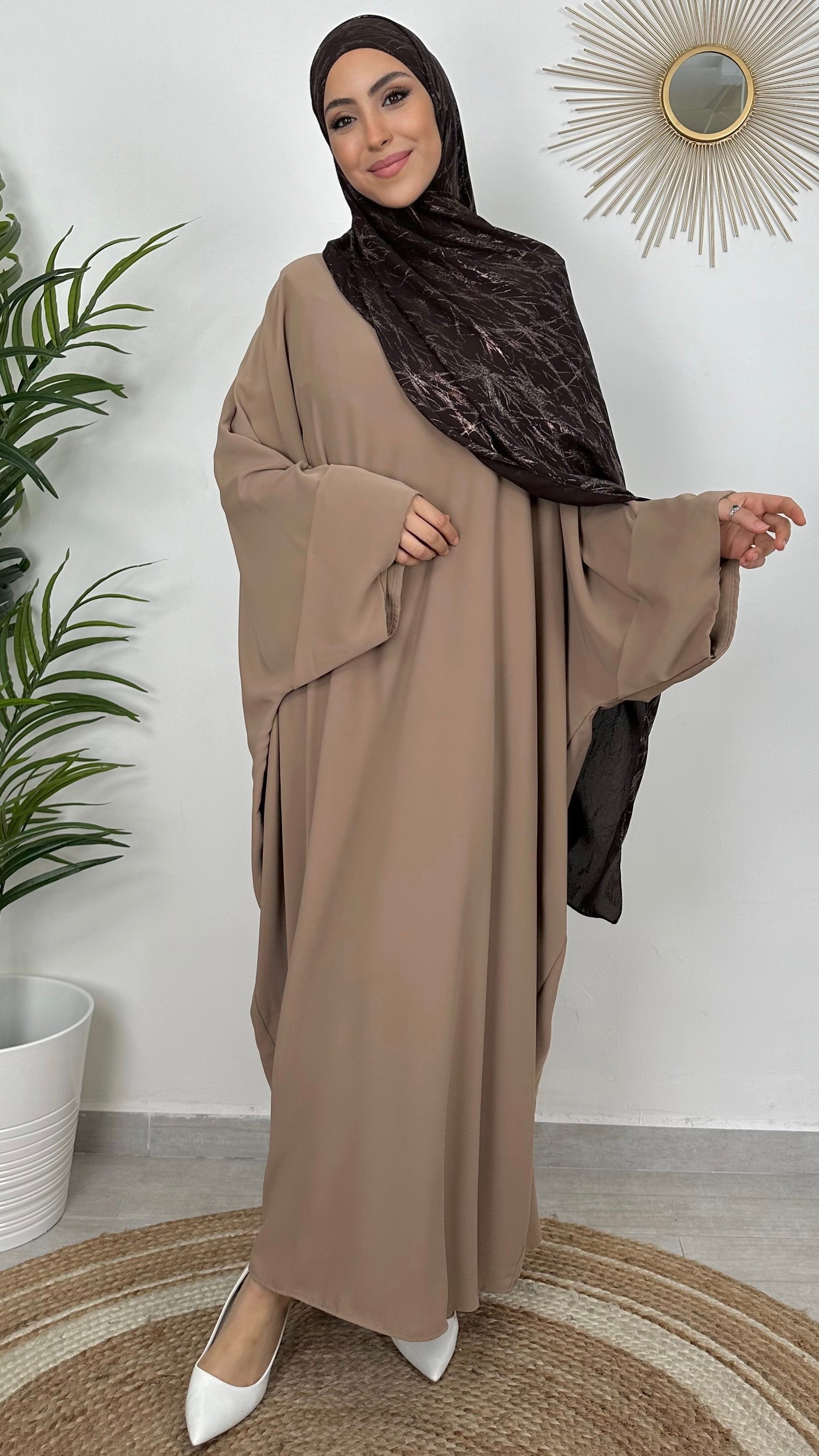 Farasha clip, abito largo , abito da preghiera, cerimonia, clip sulle maniche, Hijab, Hijab Paradise,.donna musulmana 