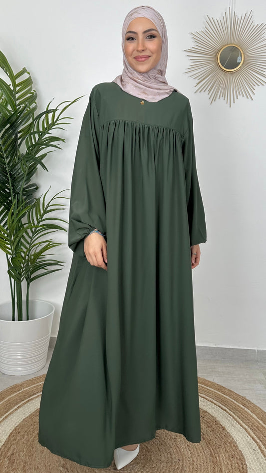 Abaya premaman, abaya larga , abaya con zip per allattare, Hijab , Hijab Paradise, maniche larghe, donna musulmana, 