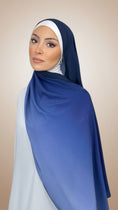Carica l'immagine nel visualizzatore della galleria, Ombre Flow Hijab Midnight Blue
