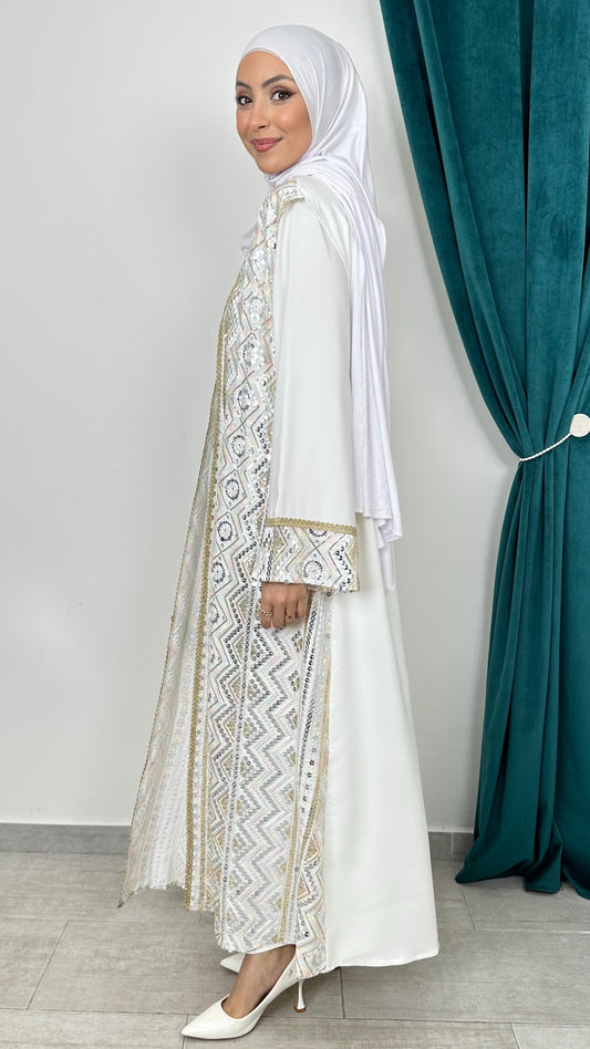 Abaya Layali Édition Bianco