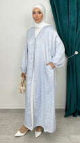 Carica l'immagine nel visualizzatore della galleria, Abaya Velvet Celeste - Hijab Paradise 
