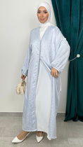 Carica l'immagine nel visualizzatore della galleria, Abaya Velvet Celeste - Hijab Paradise 

