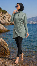 Carica l'immagine nel visualizzatore della galleria, Burkini Ocean Grace - verde militare - Hijab Paradise 
