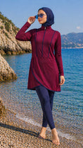 Load image into Gallery viewer, Burkini Ocean Grace - burgundy - Hijab Paradise 
