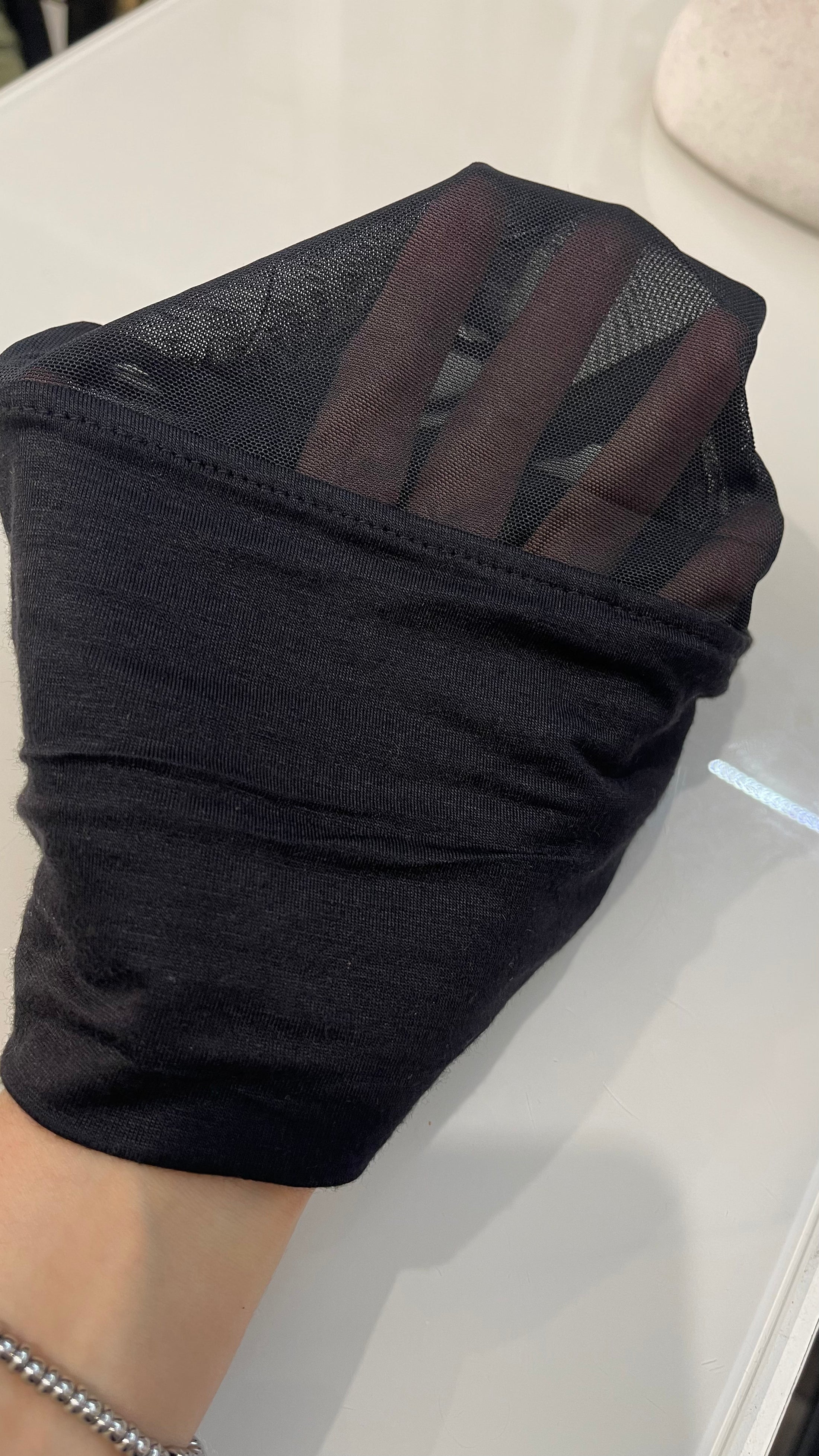 Cuffia con retina trasparente - Hijab Paradise 