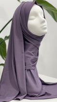 Load image into Gallery viewer, Hijab Jersey Lavender-Flatlock hem
