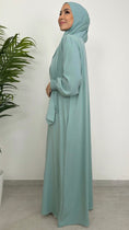 Load image into Gallery viewer, Abaya Ensemble maniche Frisé
