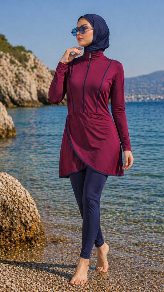 Burkini Ocean Grace - burgundy