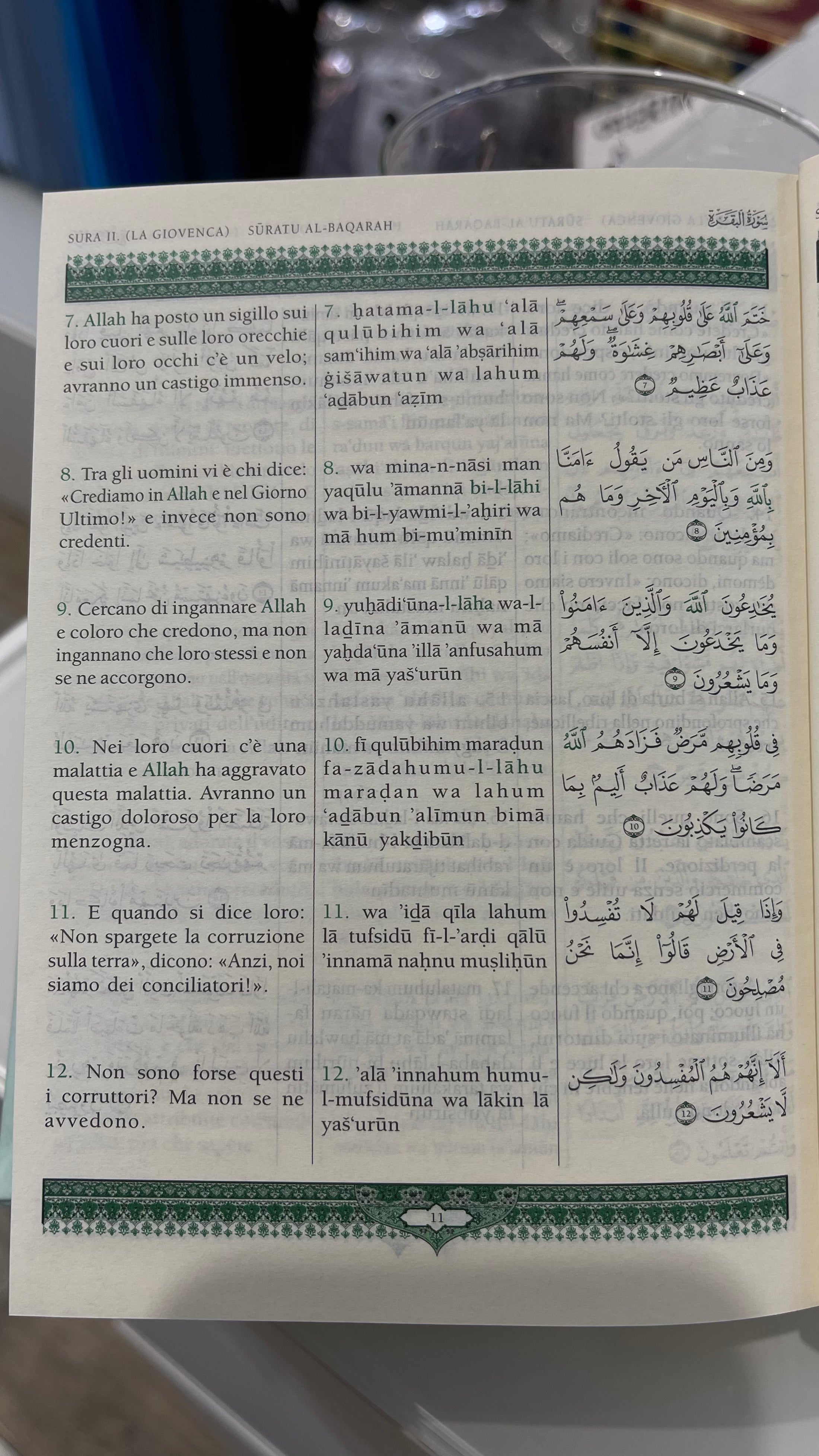 Corano traslitterato con traduzione in italiano