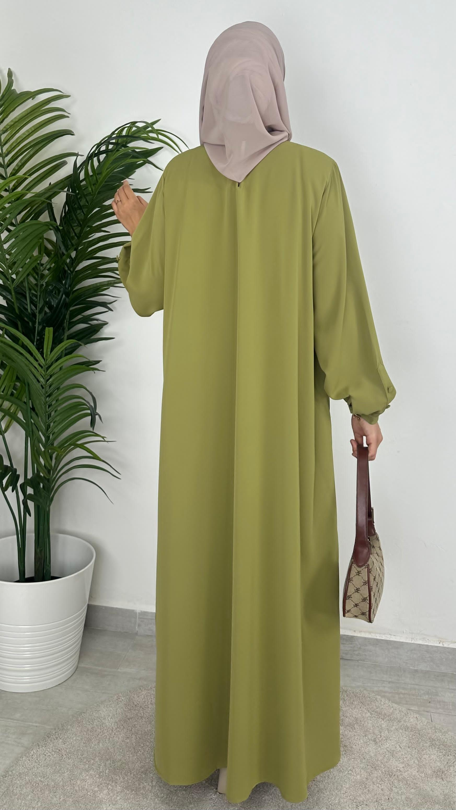 Abaya leisurely verde