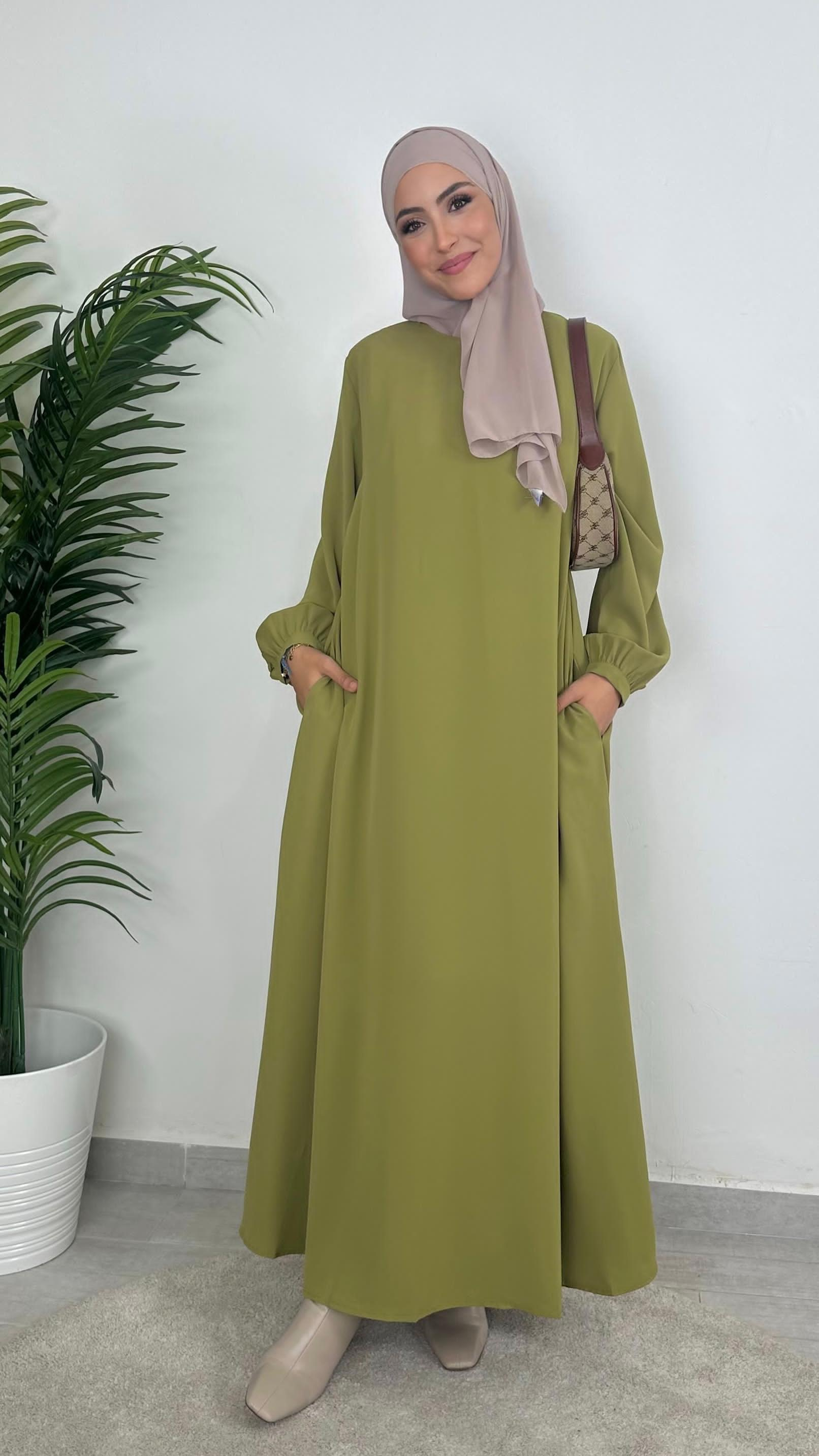 Abaya leisurely verde