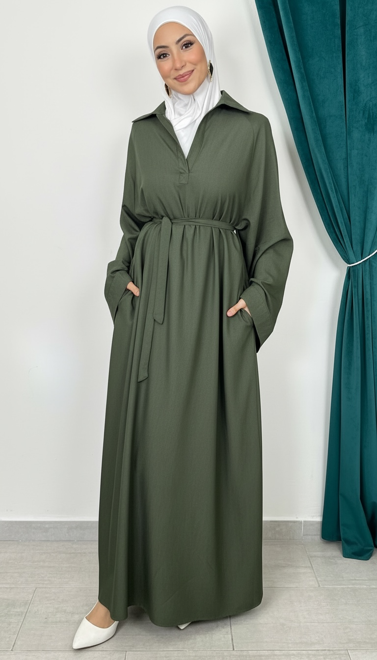 Abito Cocoa Belt Elegance Verde