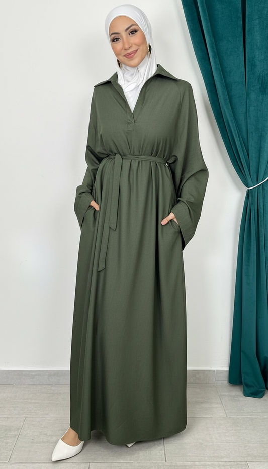 Abito Cocoa Belt Elegance Verde