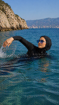 Carica l'immagine nel visualizzatore della galleria, Burkini Ocean Grace - Nero - Hijab Paradise 
