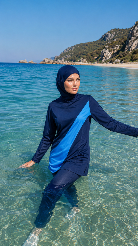 Burkini Lina - Azzurro