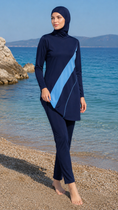 Carica l'immagine nel visualizzatore della galleria, Burkini Lina - Azzurro
