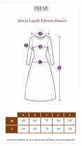 Load image into Gallery viewer, Abaya Layali Édition Bianco
