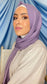 Hijab crinckle crepe malva