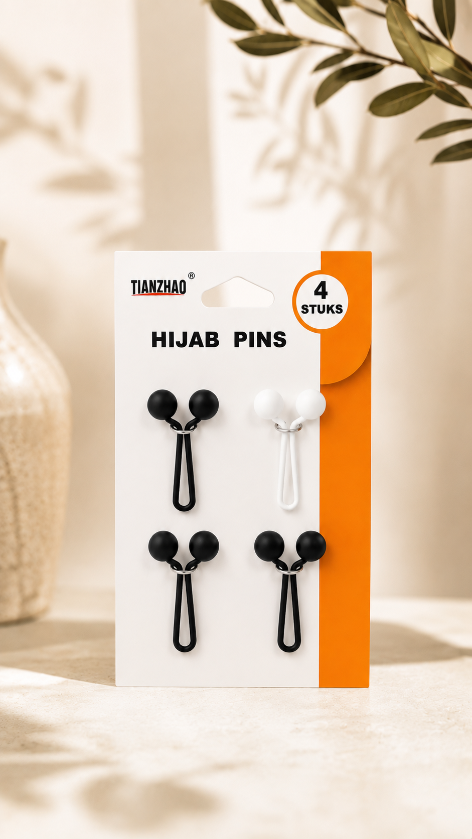 Set 4 fermaveli per hijab