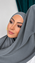 Bild in Galerie-Betrachter laden, Premium Slim Hijab Cloud Grey
