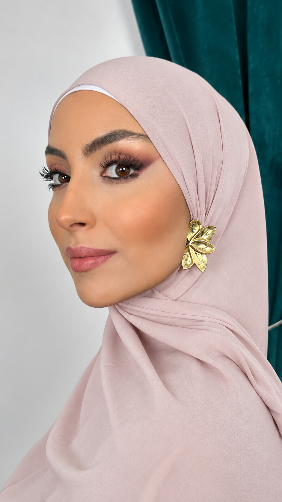 Premium Slim Hijab Cipria Rosata
