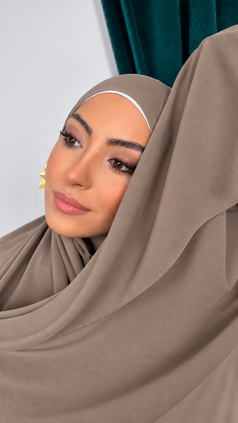 Premium Slim Hijab Tiramisu Cream
