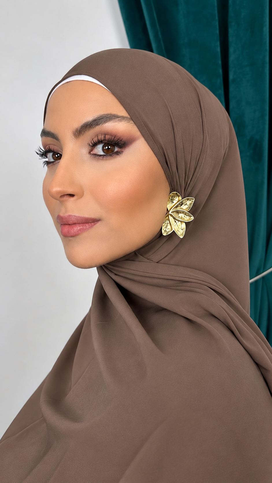 Premium Slim Hijab Brownie