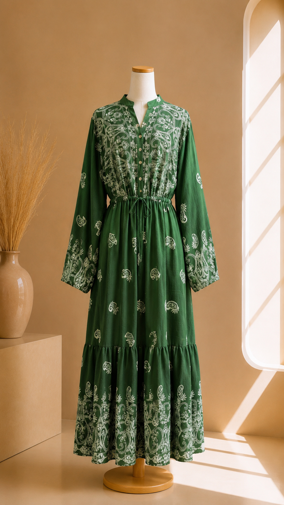 Abito Royal Paisley Verde Siepe