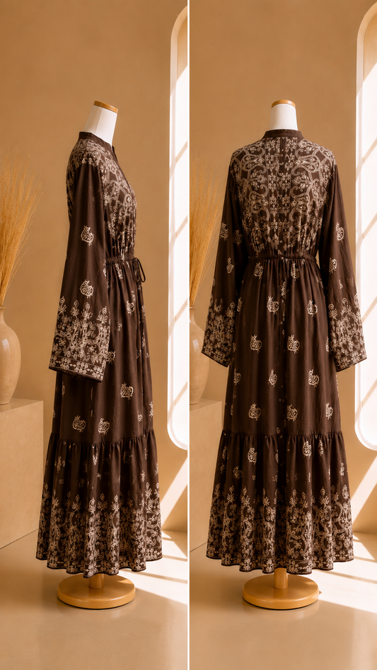 Abito Royal Paisley Marrone