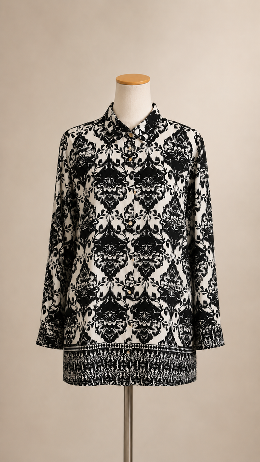 Camicia Arabesque Nera
