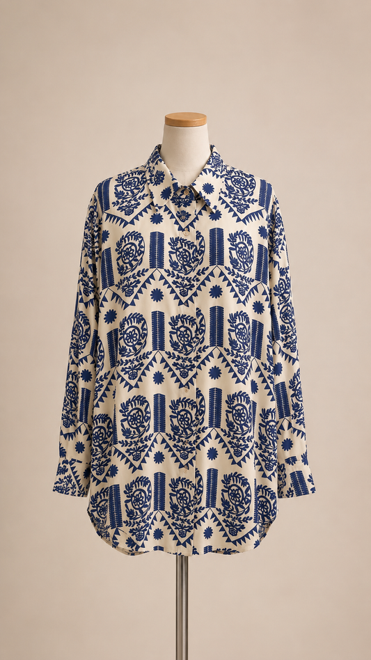 Camicia Virelle Blu Royal