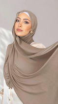 Bild in Galerie-Betrachter laden, Jersey Hijab - Ghiaia Chiaro - Hijab Paradise 
