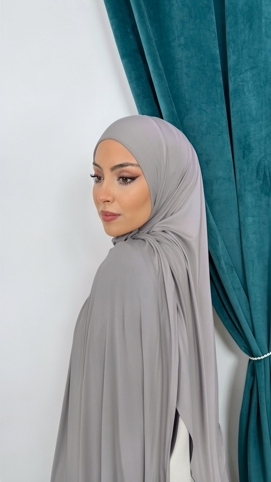 Bamboo Hijab Grigio