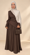 Charger l'image dans la visionneuse de la galerie, Elara Flow Set Coffee - Hijab Paradise 
