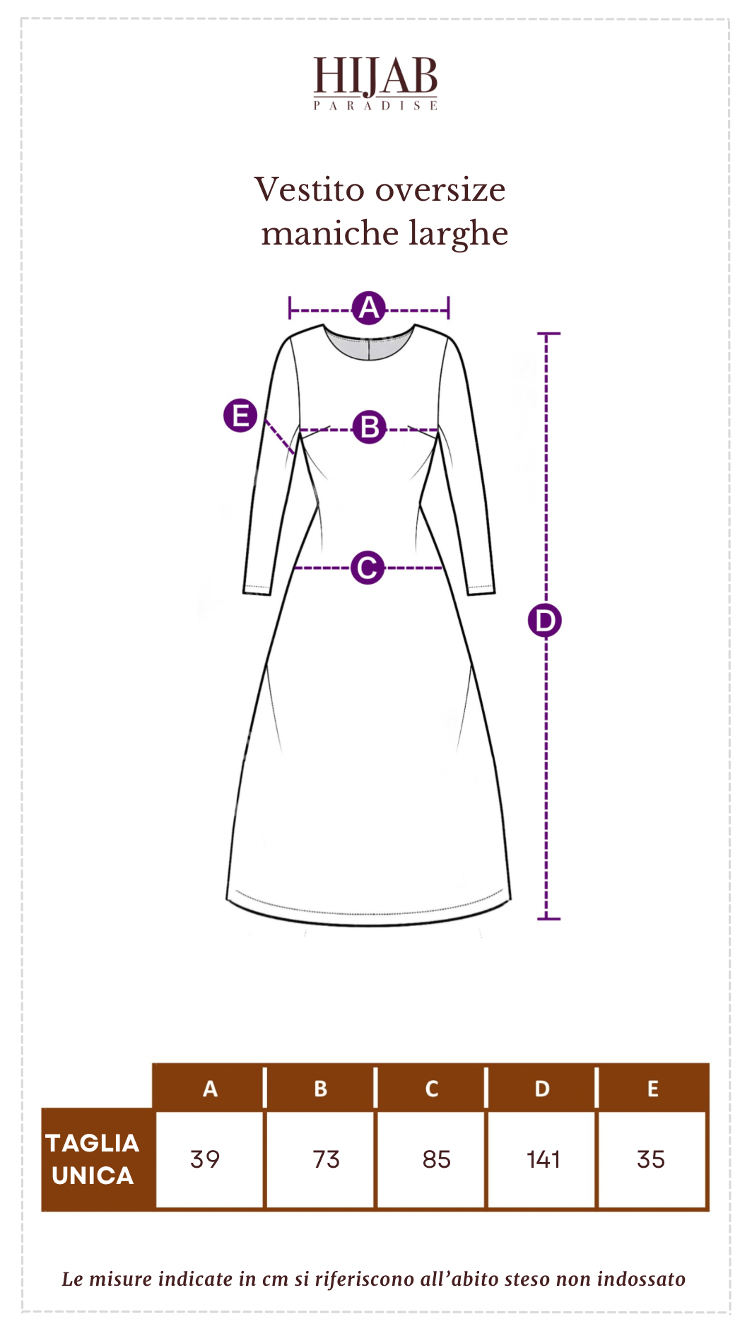 Vestito oversize maniche larghe