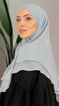 Cargar la imagen en la vista de la galería, Hijab, chador, velo, turbante, foulard, copricapo, musulmano, islamico, sciarpa, Chiffon Two Layers
