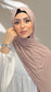 Hijab Jersey taupe-orlo Flatlock