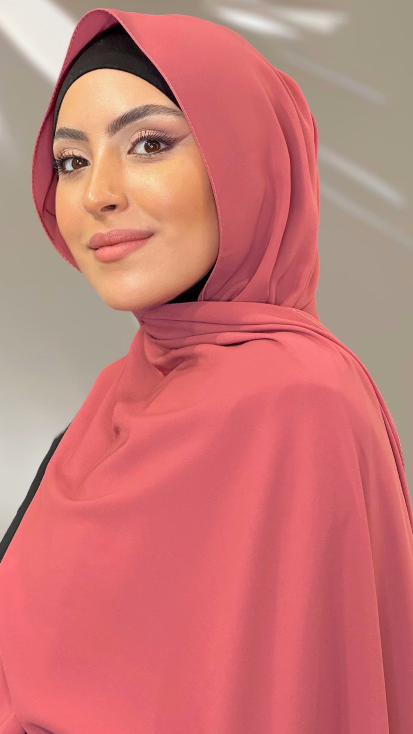 Hijab PREMIUM CHIFFON Rosa Rubicondo