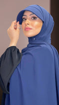 Cargar la imagen en la vista de la galería, Hijab, chador, velo, turbante, foulard, copricapo, musulmano, islamico, sciarpa, casquette  Hijab,   , cappello, visiera, velo con visiera, hijab per ripararsi dal sole, chiffon crepe
