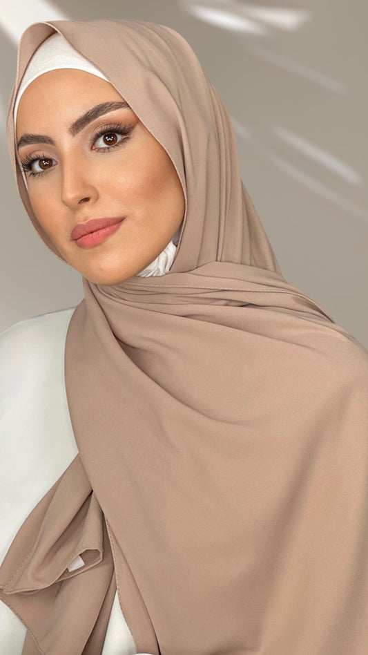 Hijab PREMIUM CHIFFON Beige Scuro