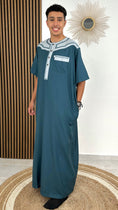 Bild in Galerie-Betrachter laden, Qamis bicolour, abito tradizionale, uomo, lungo
