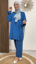 Bild in Galerie-Betrachter laden, Completo semplice, hijab , tacchi bianchi, Hijab Paradise, donna musulmana, azzurro
