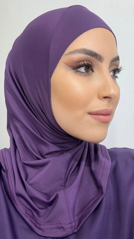 Hijab viola, burkini, donna musulmana, Hijab Paradise