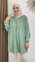 Load image into Gallery viewer, Tunica modest, hijab, donna musulmana, Hijab Paradise, tunica verde, modest hijab
