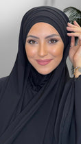 Carica l'immagine nel visualizzatore della galleria, Hijab, chador, velo, turbante, foulard, copricapo, musulmano, islamico, sciarpa, Quick Hijab Nero
