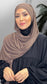 Hijab Pronto da mettere in Chiffon talpa