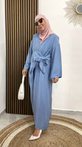 Load image into Gallery viewer, Abito kimono, occhiali, fiocco a lato, donna musulmana, Hijab Paradise
