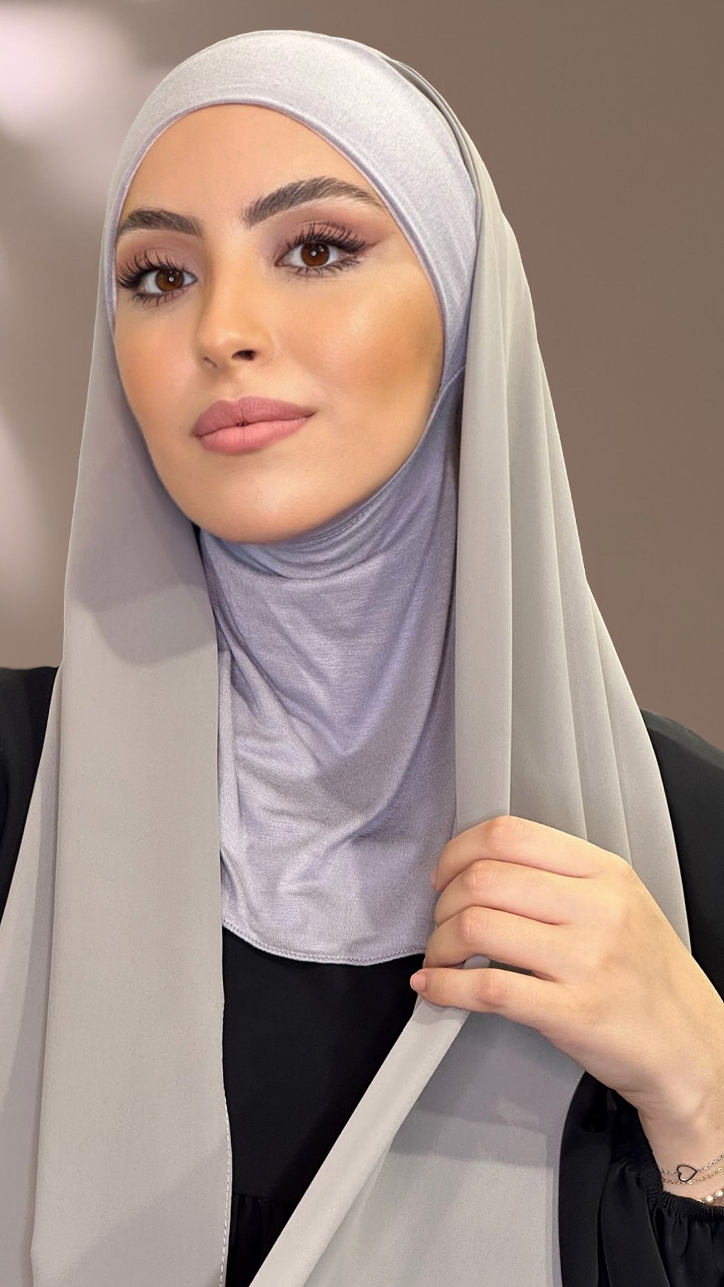 Ninja Hijab grigio