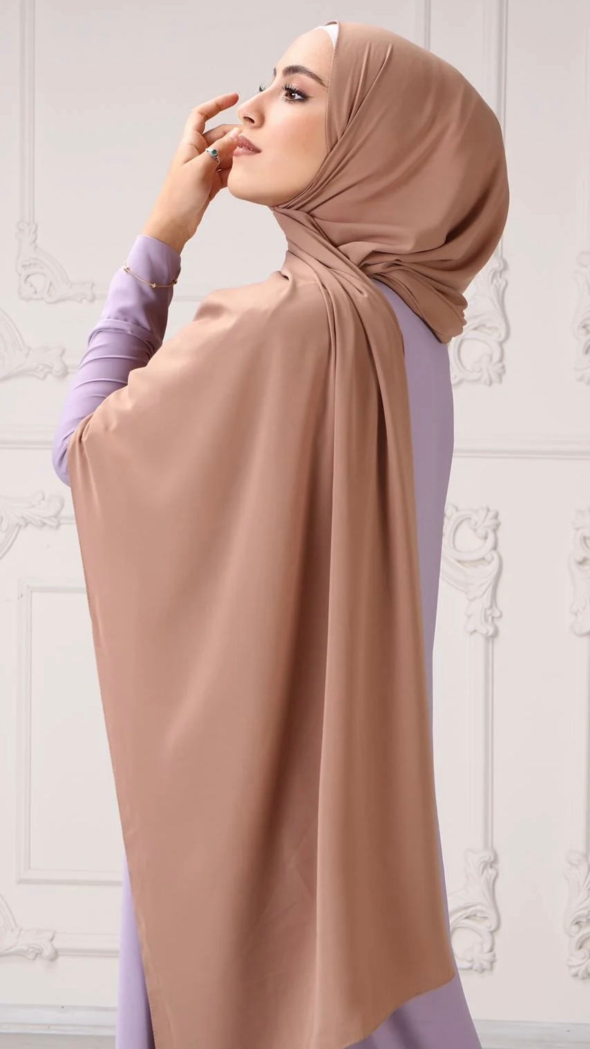 Hijab PREMIUM CHIFFON Caramel Pastello