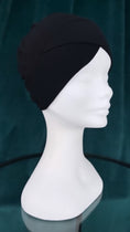 Load image into Gallery viewer, Cuffia incrociata chiusa viscosa, Hijab Paradise, nera
